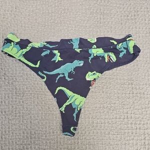 Dinosaur Print Kids Underwear - Green and Blue